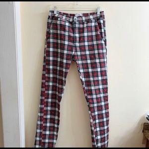 urban outfitters plaid pants mens